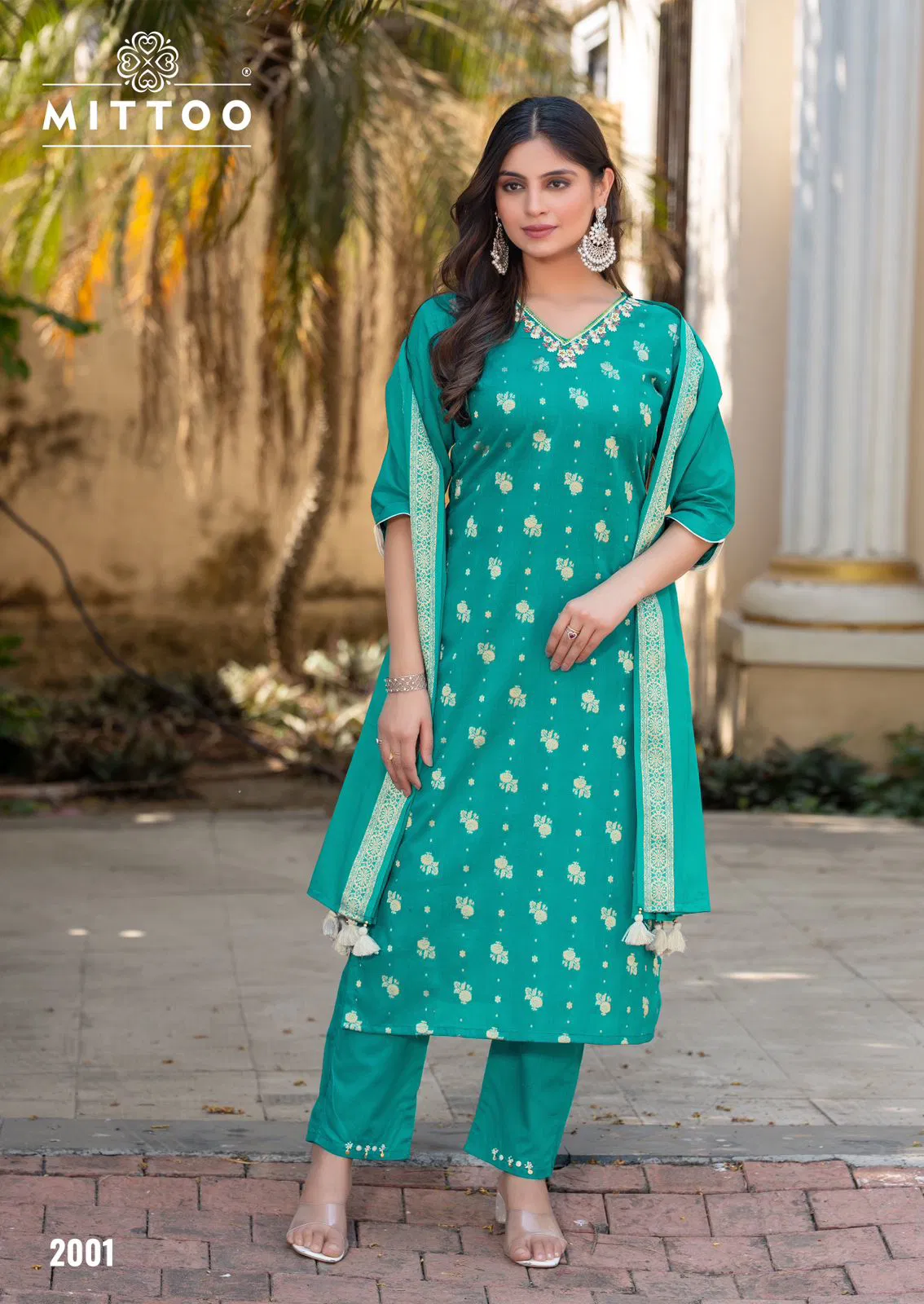 Hansika By Mittoo Cotton Jacquard Kurti With Bottom Dupatta Orders In Delhi